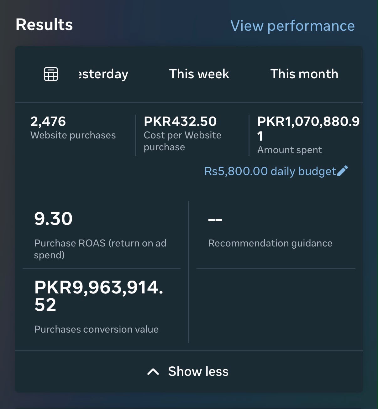 Anonymous Meta dashboard 1