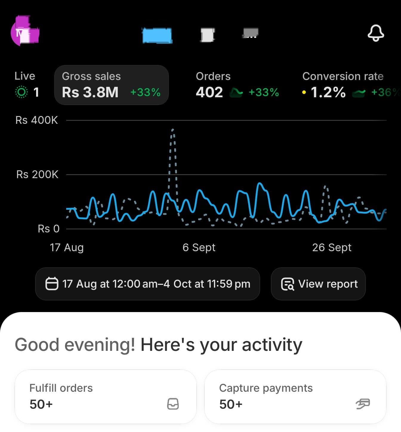 Anonymous Shopify dashboard 13